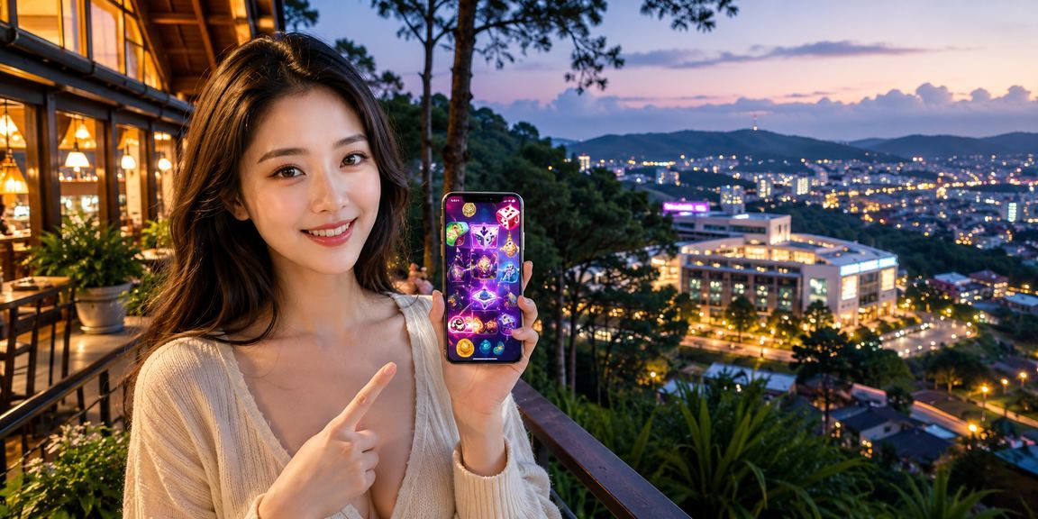 Đà Lạt minh họa người dùng kiểm tra giao dịch trên điện thoại di động