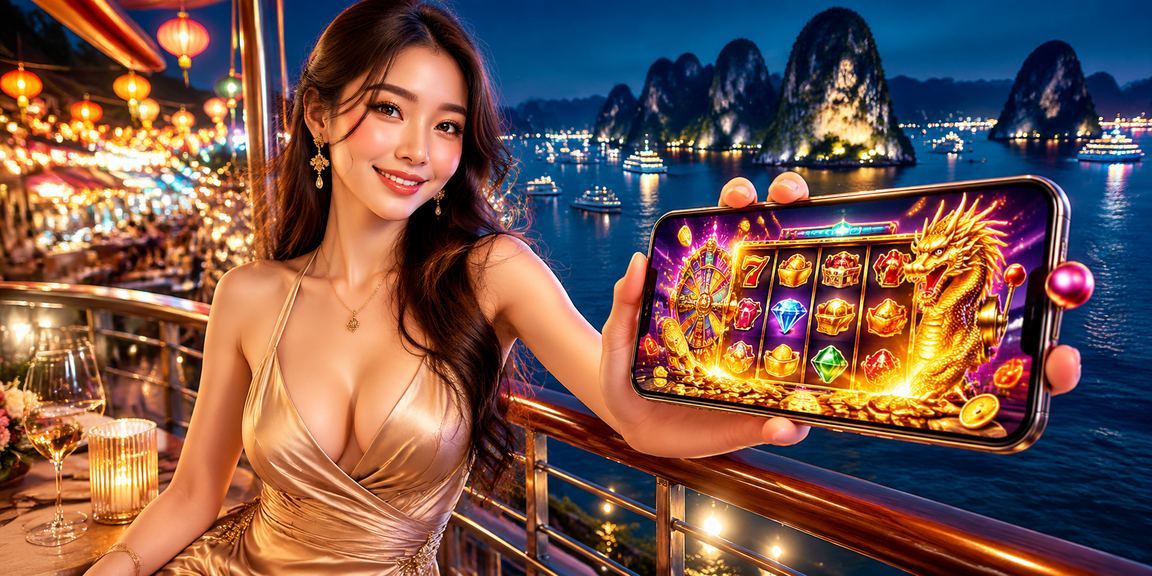 Chợ đêm Hạ Long minh họa ưu đãi slots và kiểm tra hạn mức VND