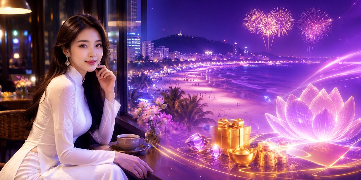 Bối cảnh Vũng Tàu minh họa người dùng theo dõi thể thao trên nền tảng di động